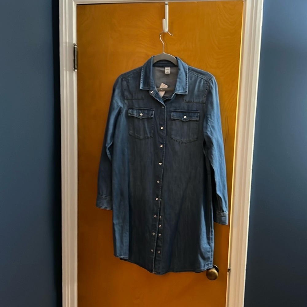 NWT denim shirt dress